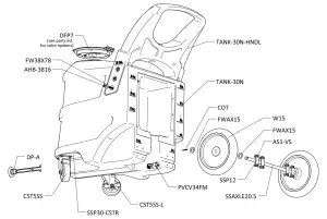 FOAMit GI-30N 30 Gallon Gel Unit with Agitator - FIG