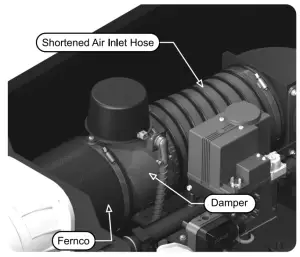 WEIL McLAIN 384-000 157 Combustion Air Damper Kit - Damper Assembly Installed