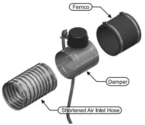 WEIL McLAIN 384-000 157 Combustion Air Damper Kit - Recommended tools