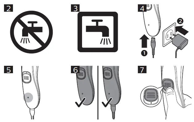PHILIPS HC1066 Hair Trimmers Barber Cutting Cape fig 1