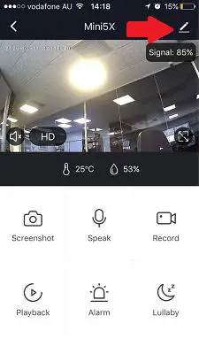 mirabella genio I002866 Bebe Full HD Flexi Baby Camera- pencil icon