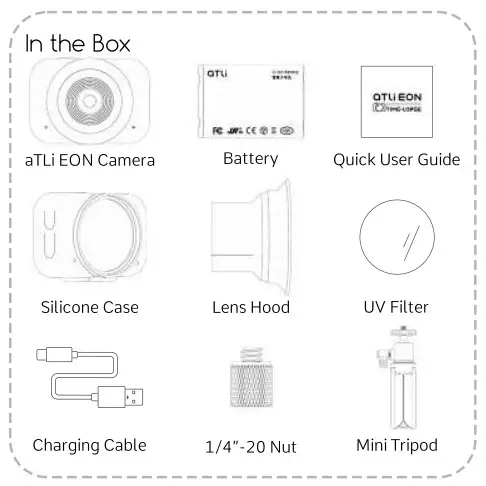 aTLi EON B088BXQ8ZF Time Lapse Camera for Photography - in the box