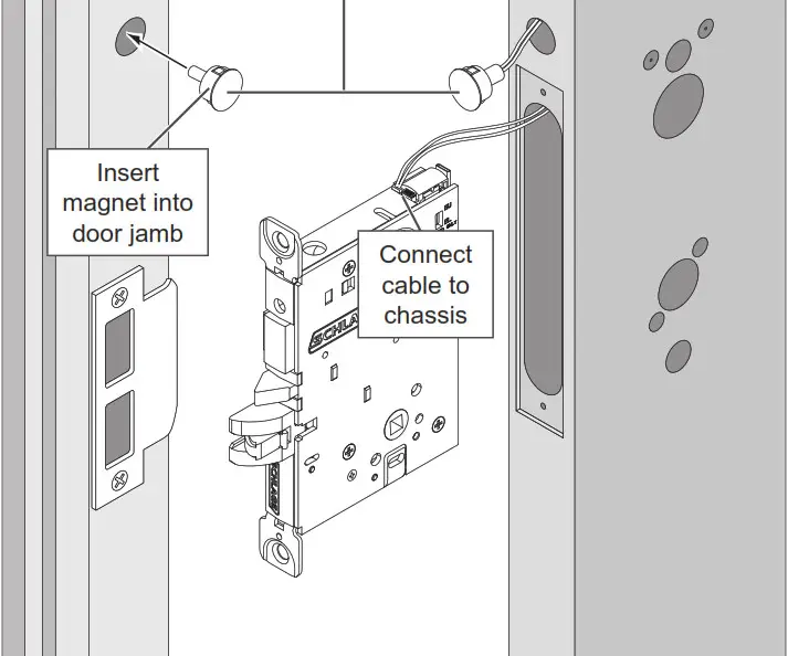 SCHLAGE LEBMS-ADD LE Networked Wireless Mortise Lock- Deadbolt