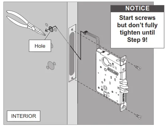 SCHLAGE LEBMS-ADD LE Networked Wireless Mortise Lock- Escutcheon Trim 1