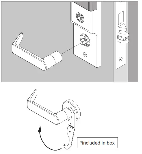 SCHLAGE LEBMS-ADD LE Networked Wireless Mortise Lock- Escutcheon Trim 13