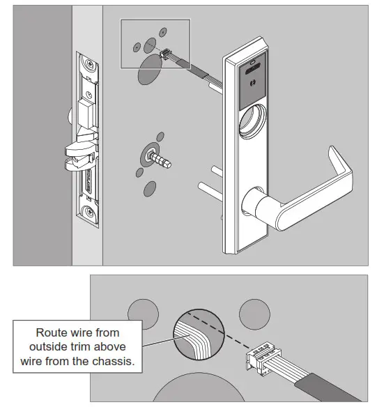 SCHLAGE LEBMS-ADD LE Networked Wireless Mortise Lock- Escutcheon Trim 4
