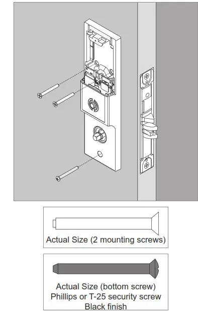 SCHLAGE LEBMS-ADD LE Networked Wireless Mortise Lock- Escutcheon Trim 8