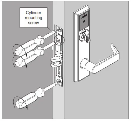 SCHLAGE LEBMS-ADD LE Networked Wireless Mortise Lock- Escutcheon Trim 9