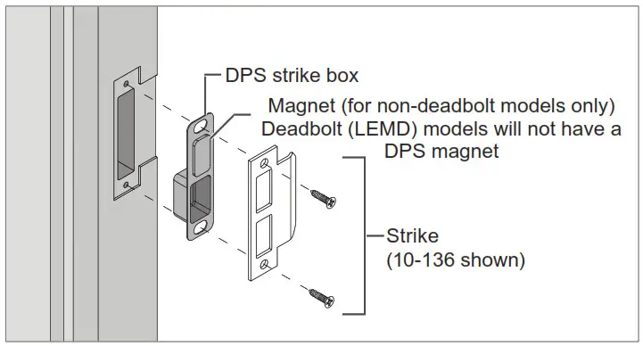 SCHLAGE LEBMS-ADD LE Networked Wireless Mortise Lock- Install strike
