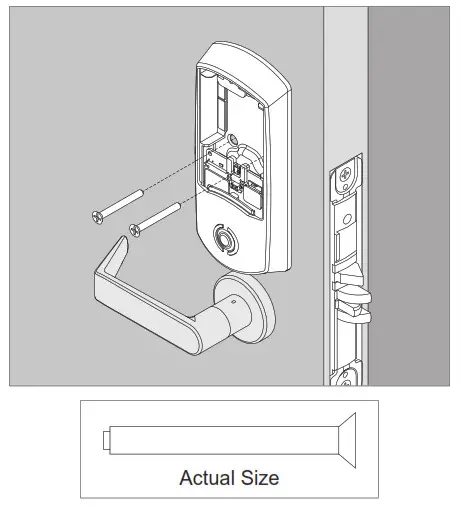 SCHLAGE LEBMS-ADD LE Networked Wireless Mortise Lock- Install the inside
