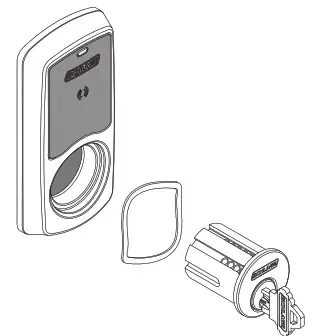 SCHLAGE LEBMS-ADD LE Networked Wireless Mortise Lock- Partly install