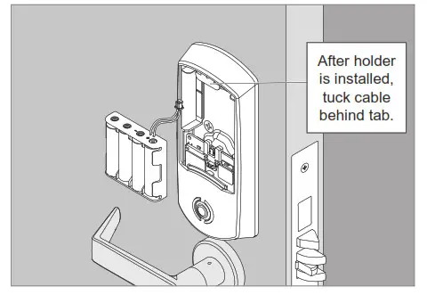 SCHLAGE LEBMS-ADD LE Networked Wireless Mortise Lock- battery cable