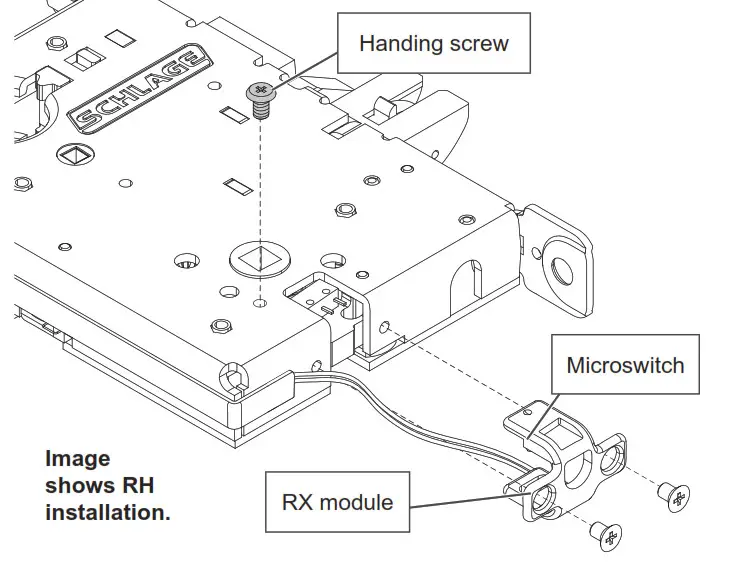 SCHLAGE LEBMS-ADD LE Networked Wireless Mortise Lock- microswitch