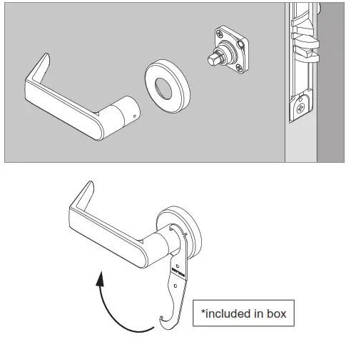 SCHLAGE LEBMS-ADD LE Networked Wireless Mortise Lock- rose and lever