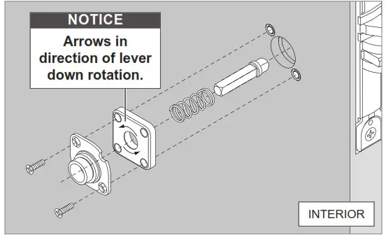 SCHLAGE LEBMS-ADD LE Networked Wireless Mortise Lock- spring cage