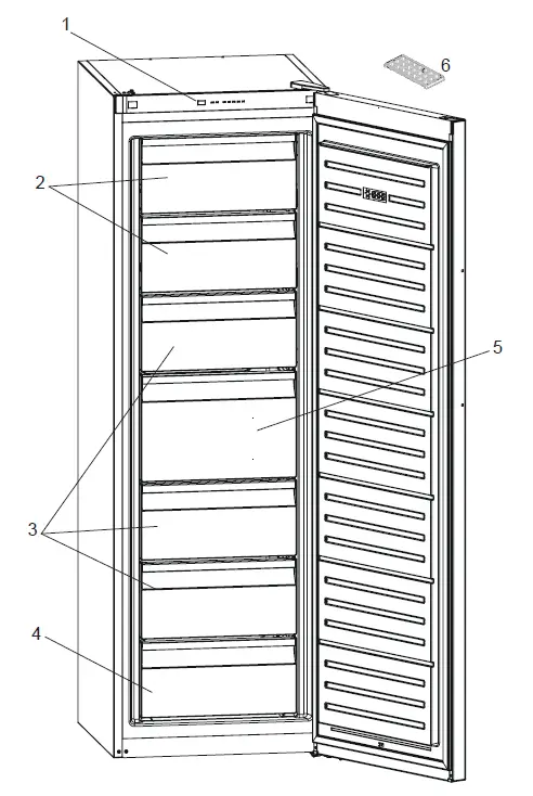 vestfrost D03139 VF 10186 NoFrost Freezer fig 16