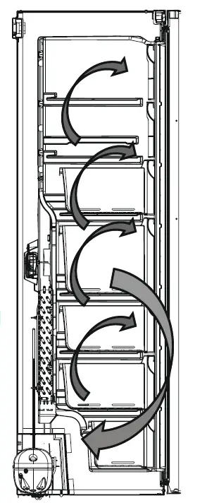 vestfrost D03139 VF 10186 NoFrost Freezer fig 8