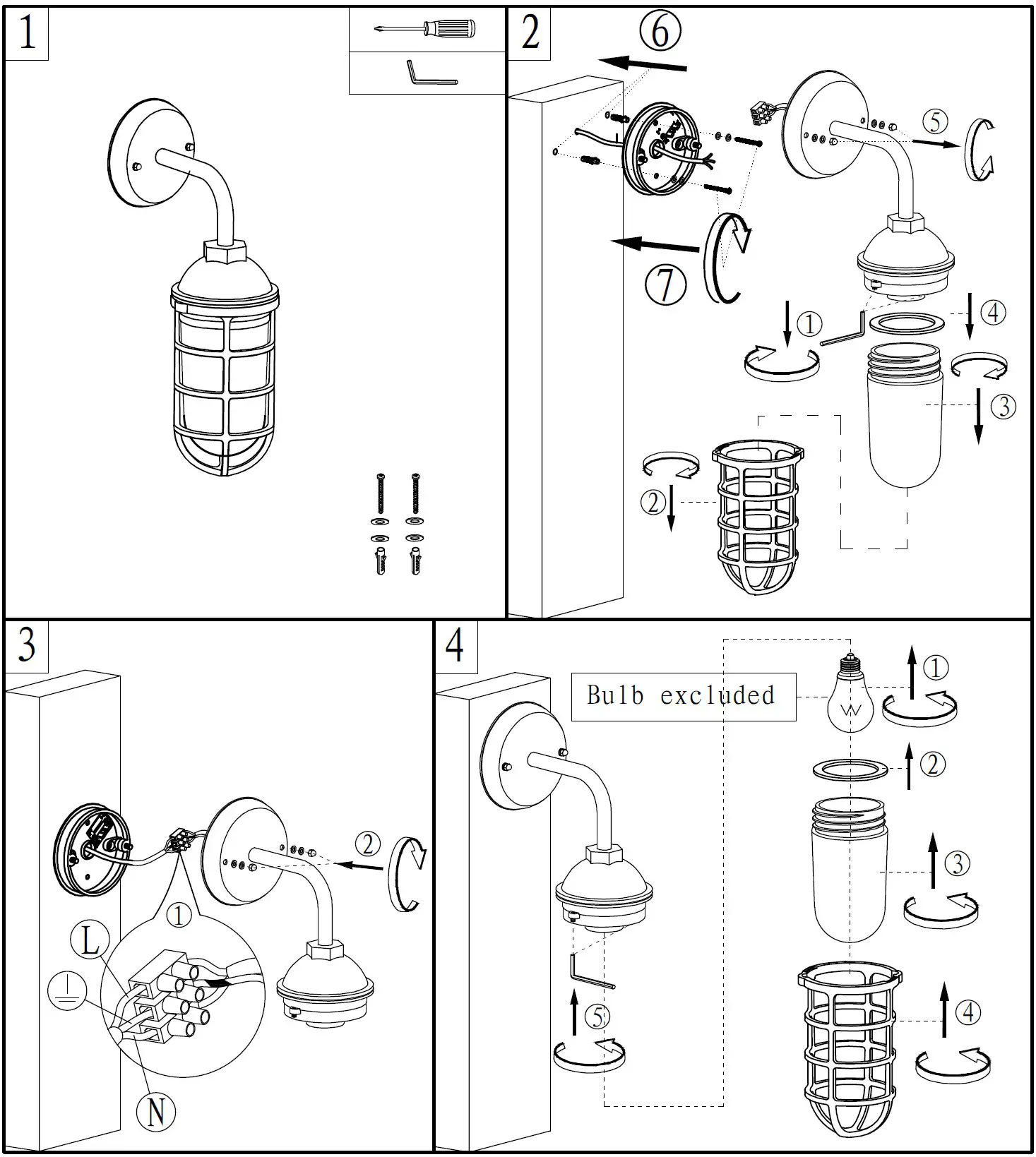 LUCCI 239580 Hastings Wall Bracket -1