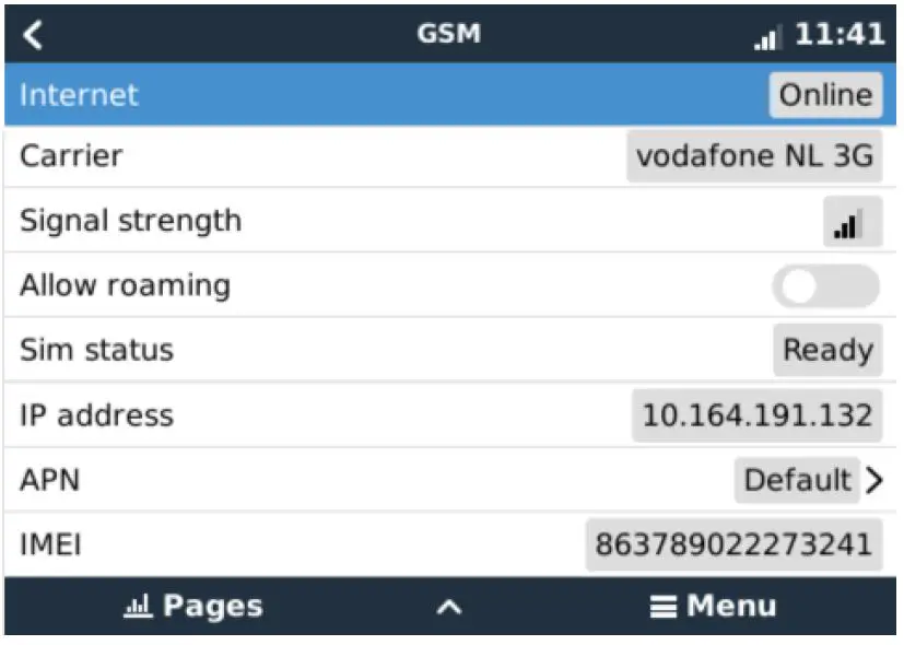 victron energy GX GSM Inverter Modem Fig1