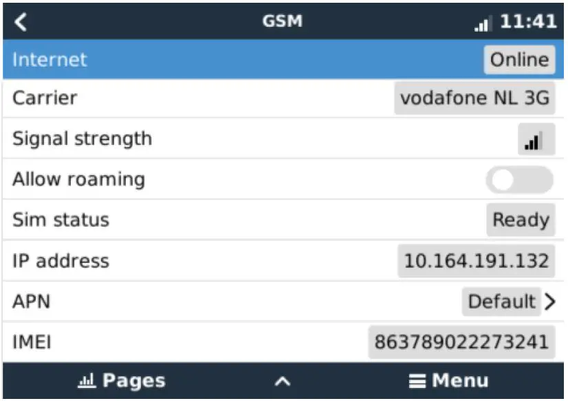 victron energy GX GSM Inverter Modem Fig6