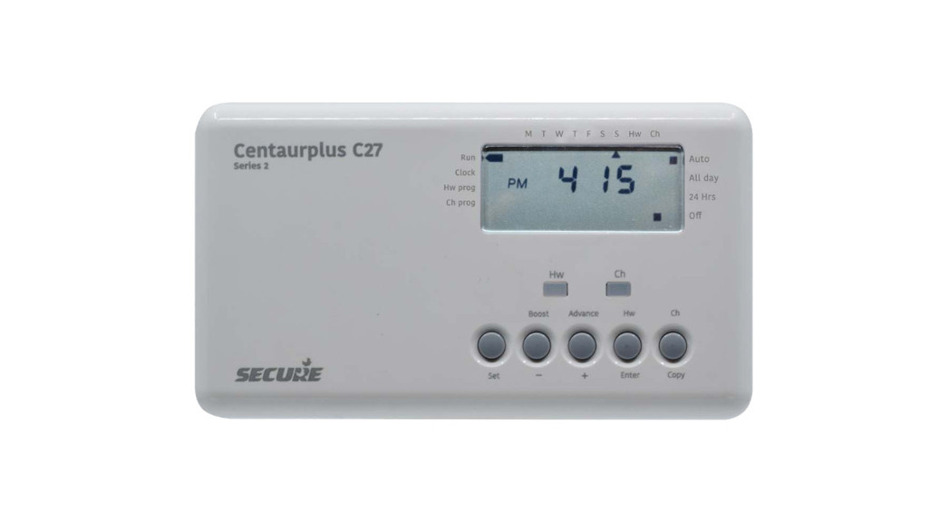 Secure Centaurplus C27 Series 2 Two Channel Central Heating And Hot Water Programmer Instruction Manual