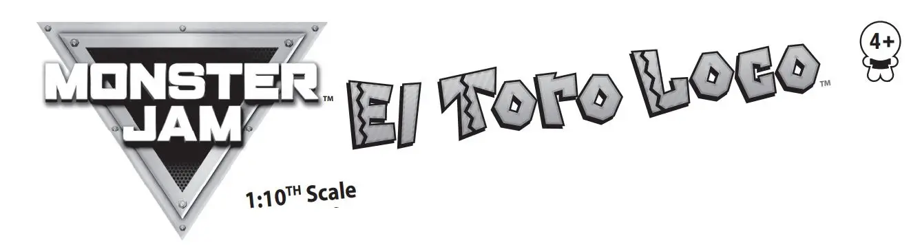 MONSTER JAM El Toro Loco 110 Scale RC Monster Truck Instruction Manual