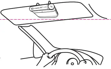 Avantree BTCK-12 Wireless Car Speakerphone - Install speakerphone to sun visor