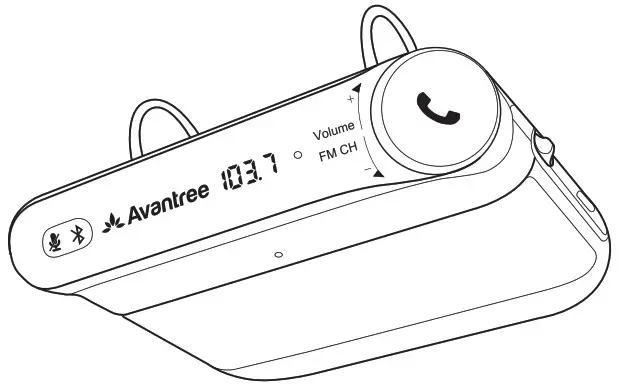 Avantree BTCK-12 Wireless Car Speakerphone - cover