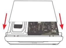 D-Link JustConnect 16-Channel PoE Network Video Recorder - Re-attach the top cover by sliding