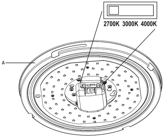 HAMPTON BAY 54471101 Outdoor LED Flush Mount - Adjusting the Color Temperature of the Light