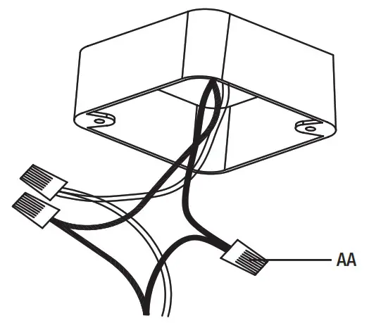 HAMPTON BAY 54471101 Outdoor LED Flush Mount - Making the electrical connections