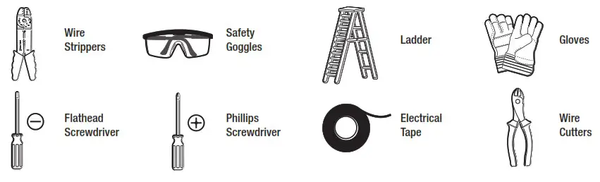 HAMPTON BAY 54471101 Outdoor LED Flush Mount - Tools Requ