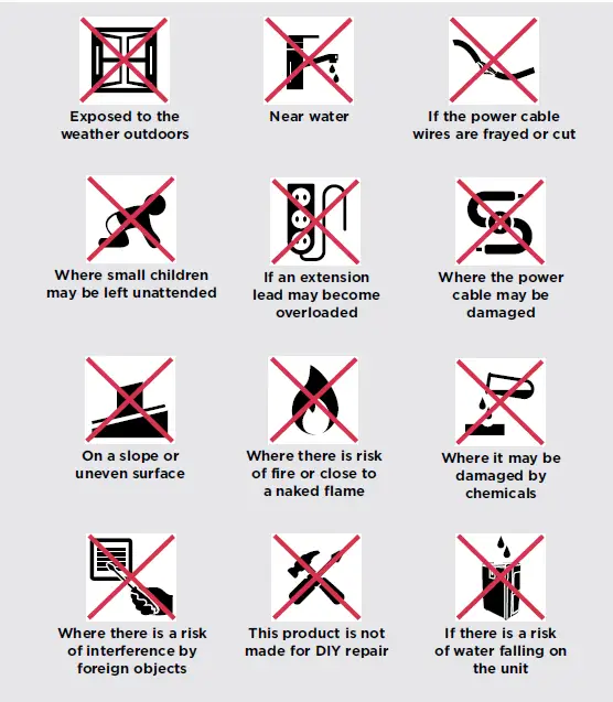 Dimplex DCEVP5BW 5L Evaporative Cooler Instruction- FIG 1