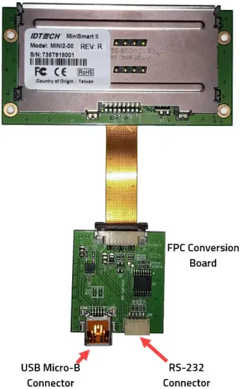 IDTECH Connecting to the FPC Conversion Board