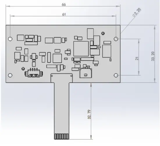 IDTECH MiniSmart II 2D Drawing B