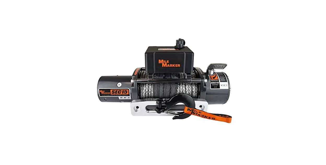 Mile Marker 76-53260w Pound Jeep Truck Suv Electric Winch With Synthetic Rope User Manual