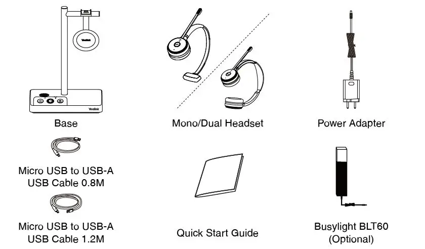 Yealink WH62 Mono DECT Wireless Headset 1