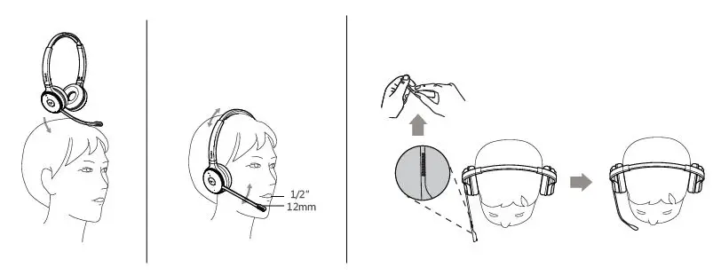 Yealink WH62 Mono DECT Wireless Headset 4