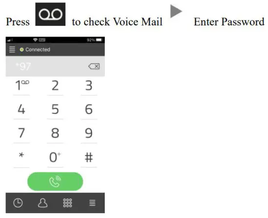 PLATON Self Developed Soft Phone - Checking Voice Mail