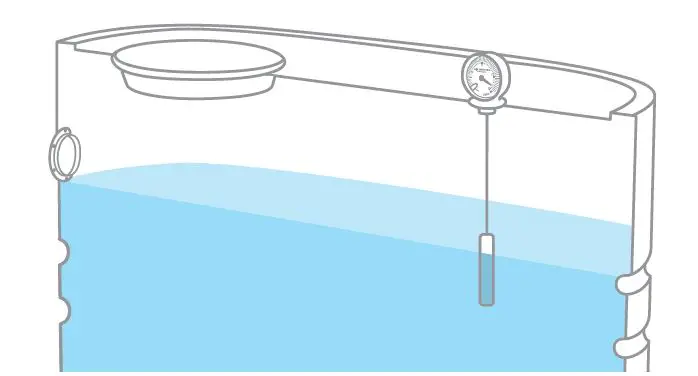 Rain Harvesting Tank Gauge Plus with Attached Float Powered by Sigfox 4