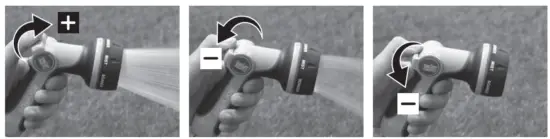 AQUA JOE AJHN102 RM Heavy Duty Indestructible Multi Spray Hose Nozzle - Smart Throttle