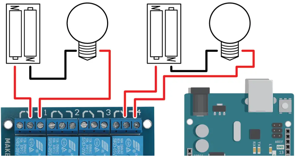 MAKER FACTORY 2134131 4 Channel Relay - Power circuit