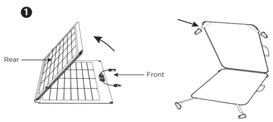 ECOFLOW 220W Bifacial Foldable Solar Panel - panel