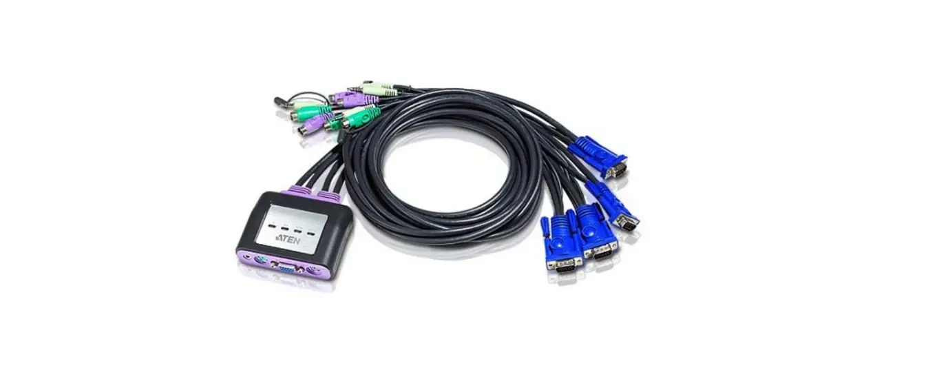 Aten Cs-64a 4-port Ps-2 Vga-audio Cable Kvm Switch (1.8m) User Guide