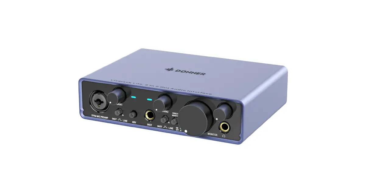 Donner Ec1344 Livejack Lite 2 In 2 Out Usb Audio Interfaces Owner's Manual