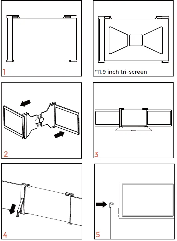 Eyoyo-B08VJ1TZ6C-Portable-Tri-Screen-for-Laptop-6