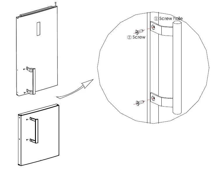 door handle installation