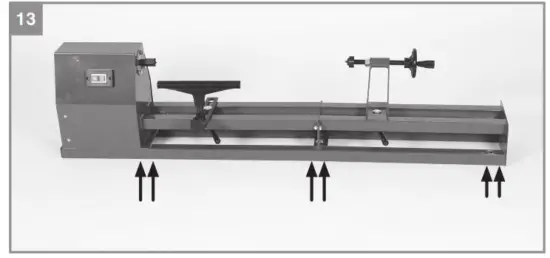 Einhell TC-WW 10001 Woodworking Lathe - fig 12