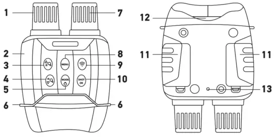 Levenhuk Halo 13x Digital night vision Binoculars - fig 1