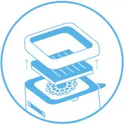 Blueair Pure Fan Auto- Remove the back